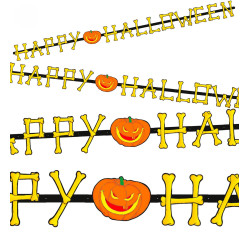 Halloweenská girlanda 2m